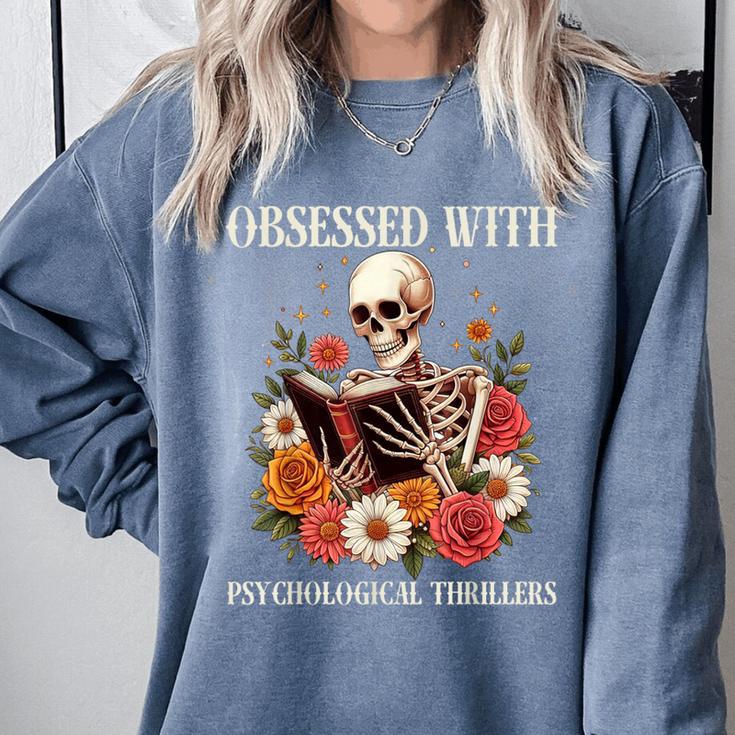 Women's Psychological Thriller Book Reader Lover Comfort Colors Sweatshirt Women's Psychological Thriller Book Reader Lover Comfort Colors Sweatshirt