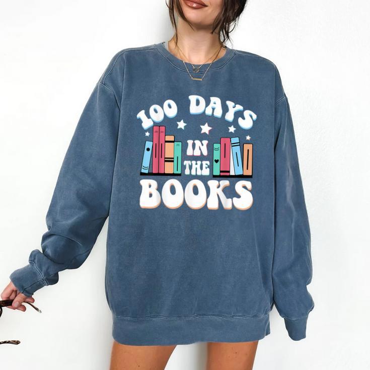 100 Days In The Books School Reading Celebration Comfort Colors Sweatshirt