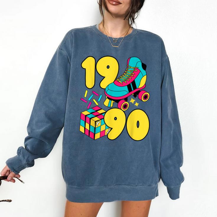 1990 Retro Raised In The 90s Old School Nostalgia Vibes Comfort Colors Sweatshirt