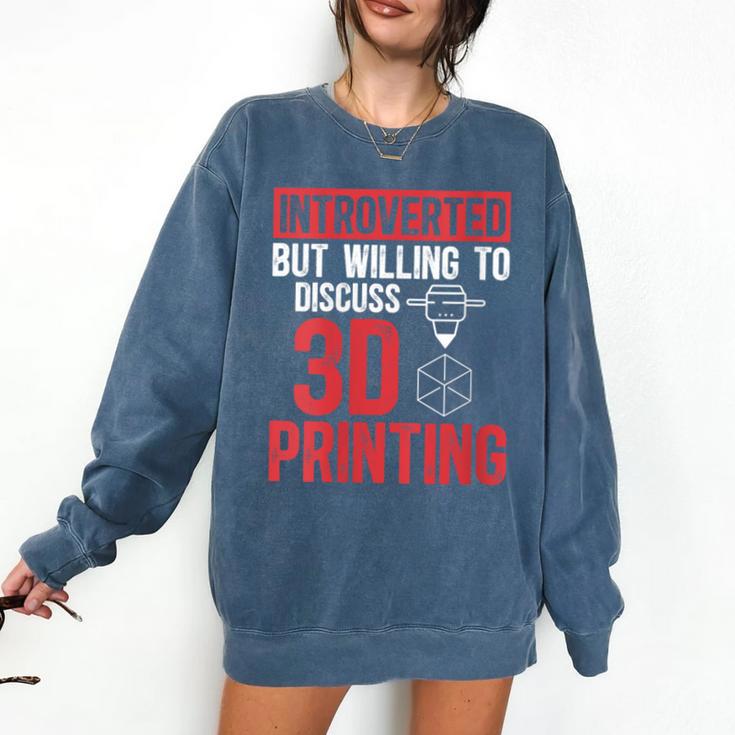 3D Printer Introvert 3D Printing Comfort Colors Sweatshirt