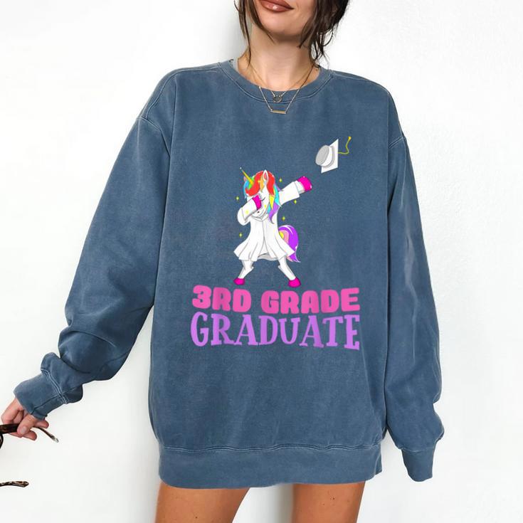 3rd Grade Graduation Unicorn End Of Year Third Comfort Colors Sweatshirt