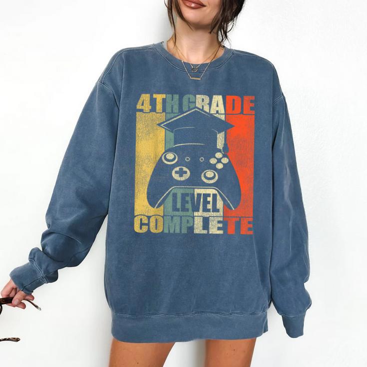 4th Grade Level Complete Gamer Class Of 2023 Graduation Comfort Colors Sweatshirt