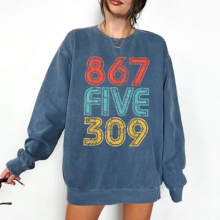 8675309 Retro Vintage 80's 90's Music Nostalgia Comfort Colors Sweatshirt