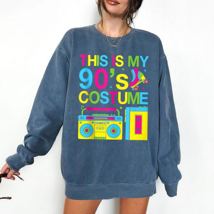 This Is My 90's Costume Retro 1990s Style Cassette Nostalgia Comfort Colors Sweatshirt
