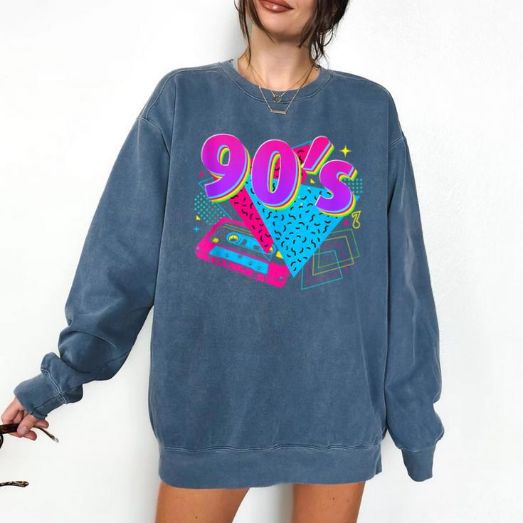 90's Vibe Retro Style Cassette Tape Nostalgia 1990s Party Comfort Colors Sweatshirt