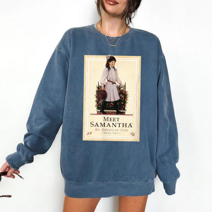 American Girl Meet Samantha Book Cover Comfort Colors Sweatshirt