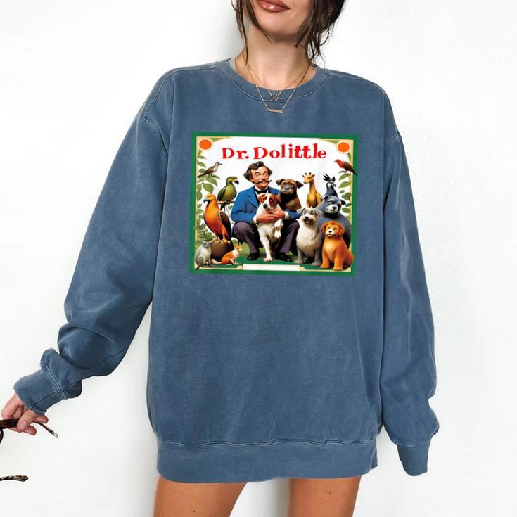 Animal Doctor & Communicator Dr Dolittle Children's Book Cover Comfort Colors Sweatshirt