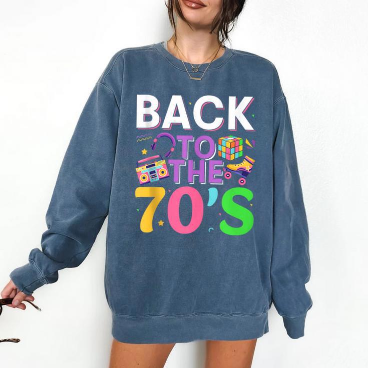 Back To The 70's Mixtape Era Nostalgia Retro 1970 70's Style Comfort Colors Sweatshirt