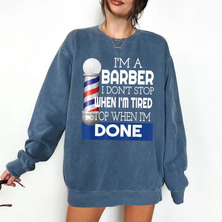 Barber Stylist Barber College Graduation Comfort Colors Sweatshirt