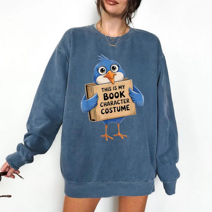 This Is My Book Character Costume Pigeon Kids Reading Comfort Colors Sweatshirt