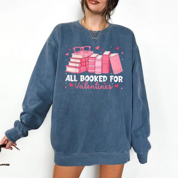 All Booked For Valentines Couple Bookworms Valentine’s Day Comfort Colors Sweatshirt