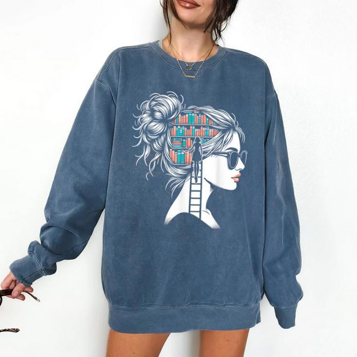 Bookworm Book Nerd Librarian Bookish Librarian Comfort Colors Sweatshirt