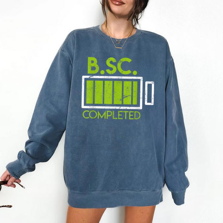 Bsc Completed Bachelor Of Science Graduation 2025 Comfort Colors Sweatshirt