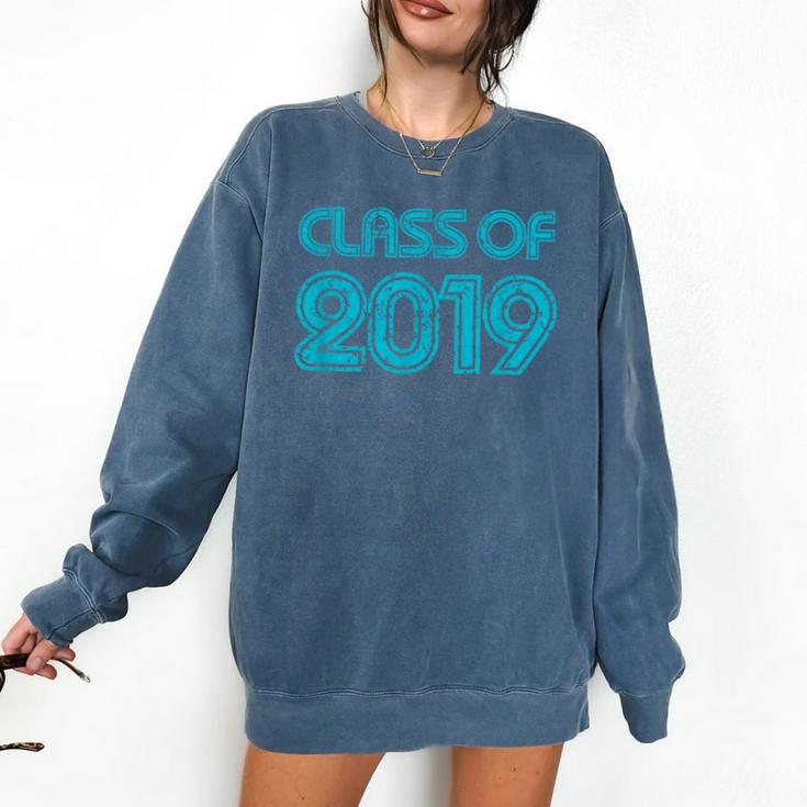 Class Of 2019 High School Graduation Teal Senior Comfort Colors Sweatshirt