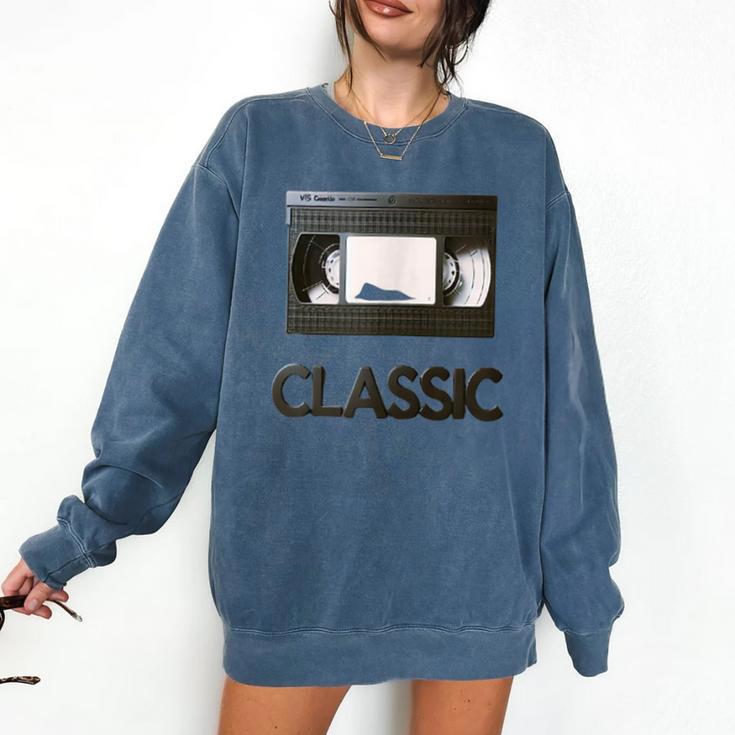 Classic VHS Tape Nostalgia Retro Comfort Colors Sweatshirt