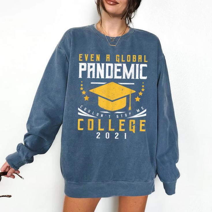 College 2021 Degree Graduation Graduate Comfort Colors Sweatshirt
