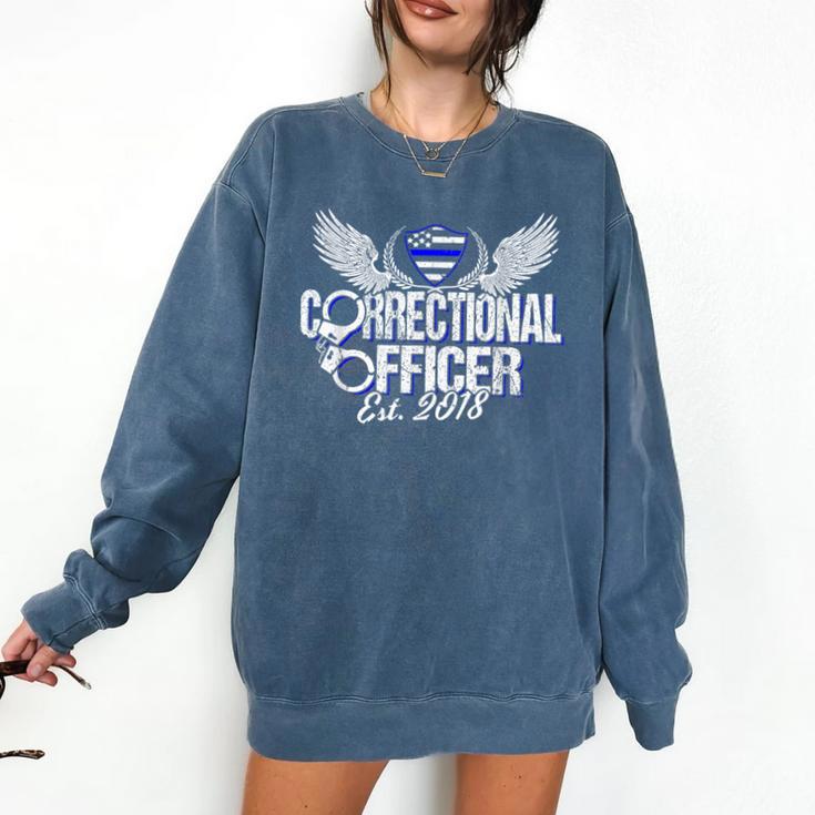Corrections Officer 2018 Graduation Silver Line T-Shirt Comfort Colors Sweatshirt