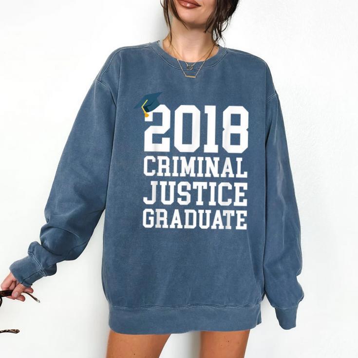 Criminal Justice Major Shirt 2018 Graduate Graduation E Comfort Colors Sweatshirt
