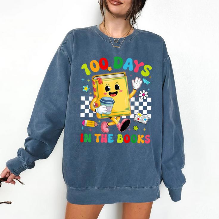Cute 100 Days In The Books Groovy Boy Girl Teacher Comfort Colors Sweatshirt