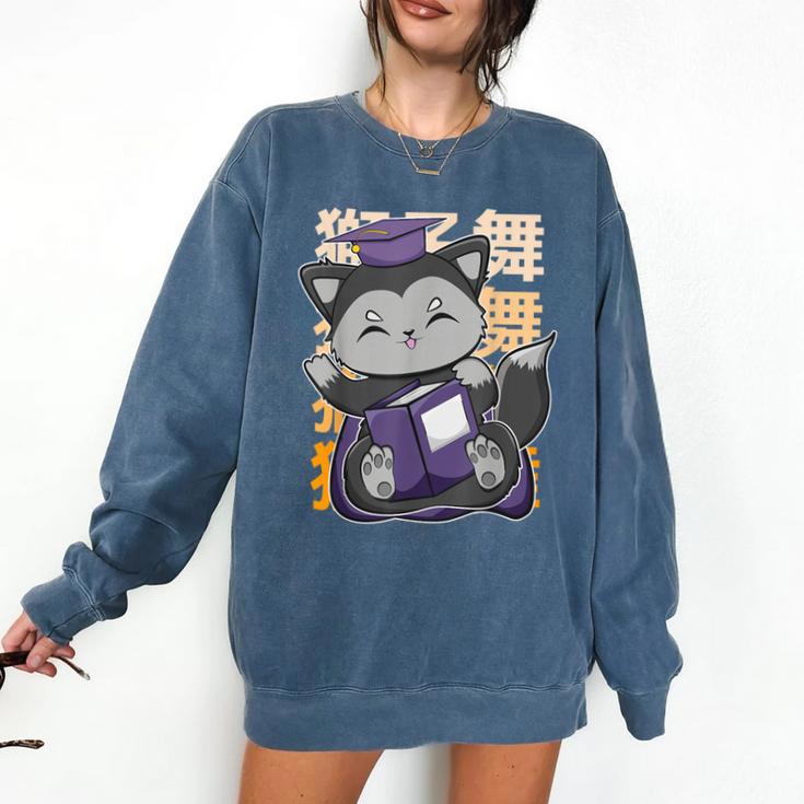 Cute Anime Fox Graduate Of A Class For Graduation Comfort Colors Sweatshirt