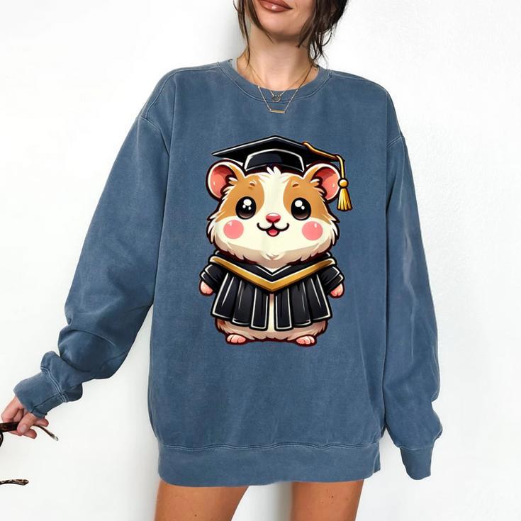 Cute Hamster Graduation Comfort Colors Sweatshirt