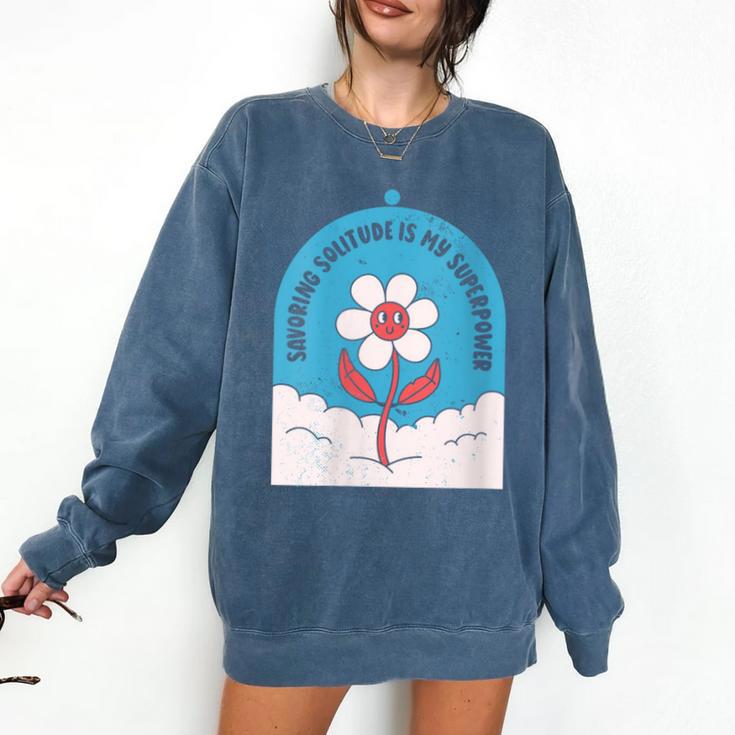 Cute Introvert Shy Teen Anti-Social Inner Strength Comfort Colors Sweatshirt