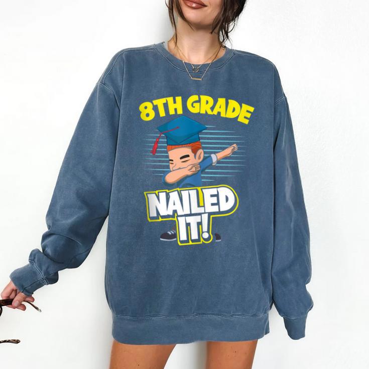 Dabbing Graduation Boy 8th Grade Class Of 2021 Comfort Colors Sweatshirt
