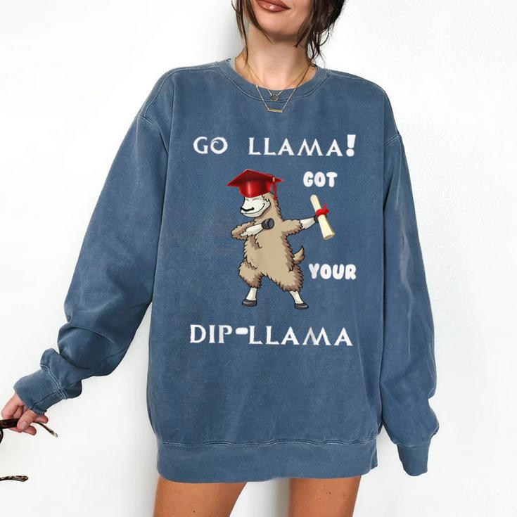 The Dabbing Llama Graduation Class Of 2018 T-Shirt Comfort Colors Sweatshirt
