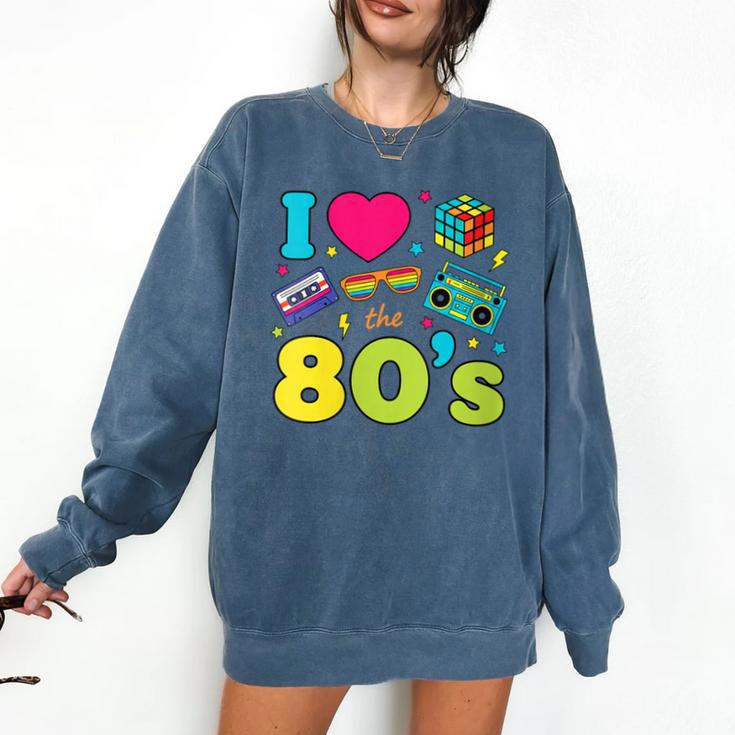 Dad I Love The 80's Retro 80s Nostalgia For Dad Comfort Colors Sweatshirt
