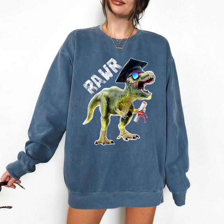 Dinosaur T Rex Rawr Last Day Of School Graduation Shirt Comfort Colors Sweatshirt