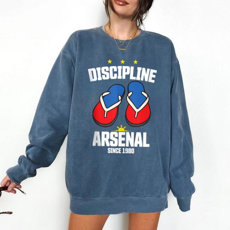 Discipline Arsenal Pinoy Nostalgia Filipino Tsinelas Comfort Colors Sweatshirt
