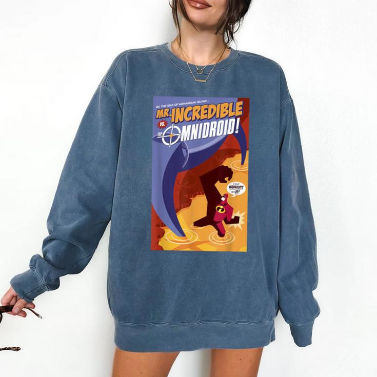 Disney Pixar The Incredibles Omnidroid Comic Book Cover Comfort Colors Sweatshirt