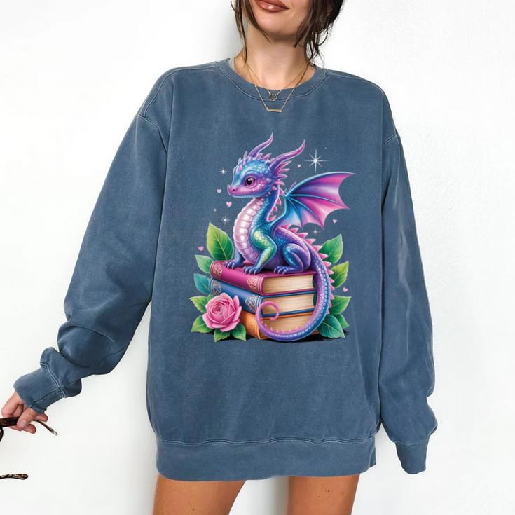 Dragon Book Fantasy Reading Comfort Colors Sweatshirt