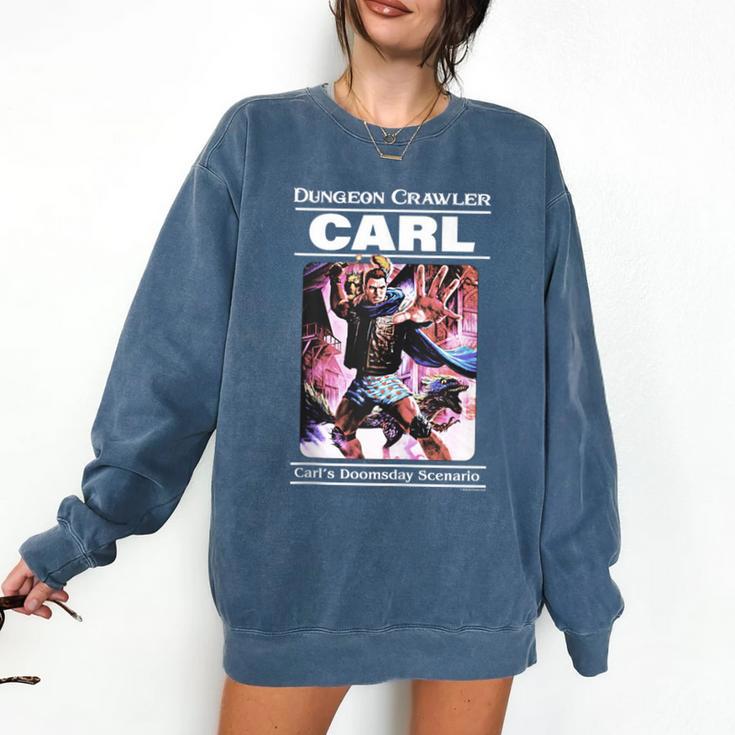 Dungeon Crawler Carl Vintage Paperback Illustration Book Comfort Colors Sweatshirt