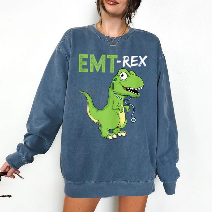 EMT Rex Paramedic Graduation Firefighter Comfort Colors Sweatshirt