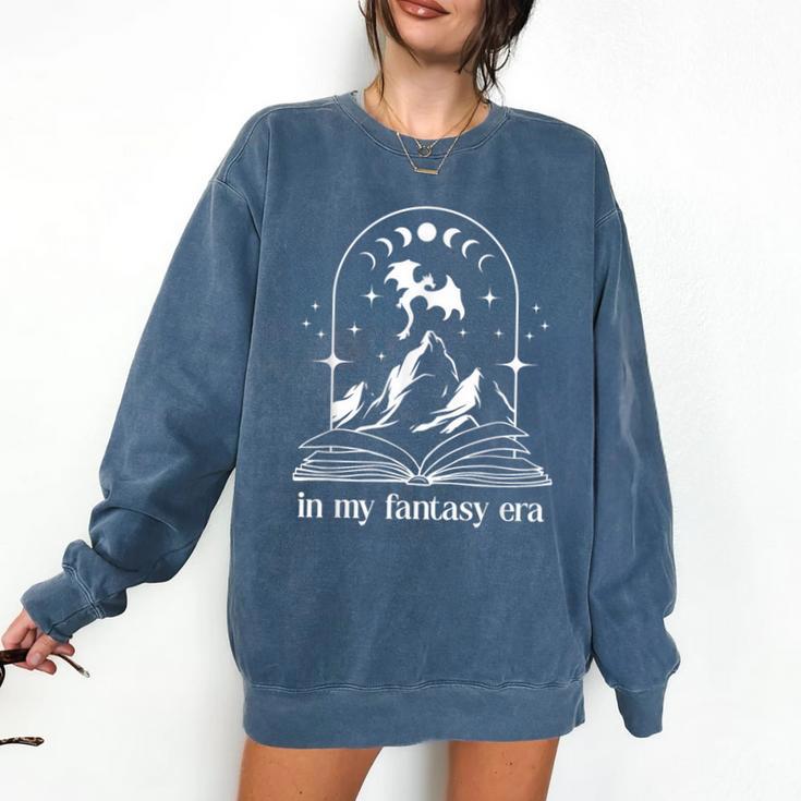 In My Fantasy Era ShirtSmutty Book Dragon In My Fantasy Era Comfort Colors Sweatshirt