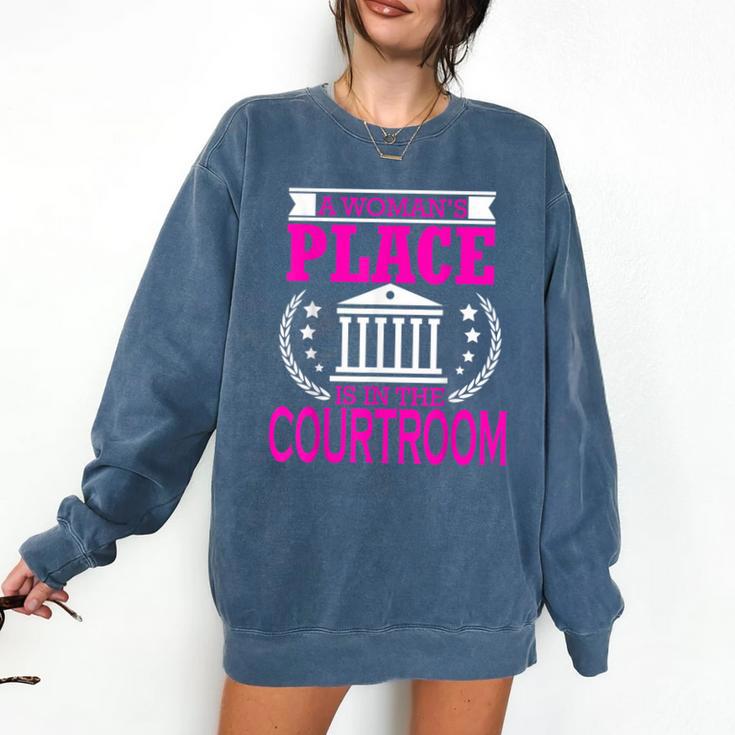 Female Lawyer Women Law Student Graduation Bar Exam Comfort Colors Sweatshirt