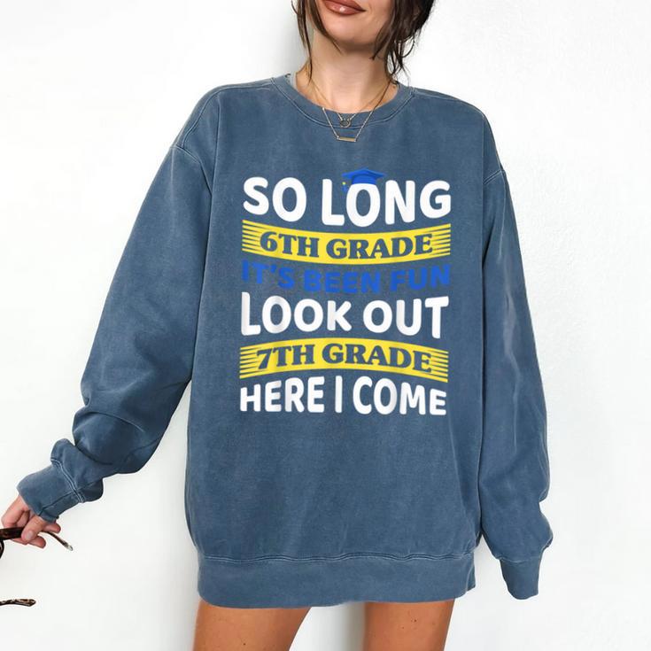 First Day School 7th Grade 6th Grade Graduation Comfort Colors Sweatshirt