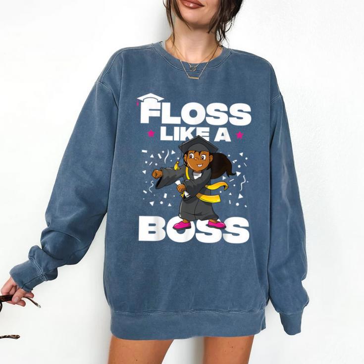 Floss Like A Boss Shirt Class Of 2019 Graduation Kids Comfort Colors Sweatshirt
