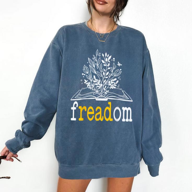 Freadom Freedom Read Banned Books Librarians Comfort Colors Sweatshirt