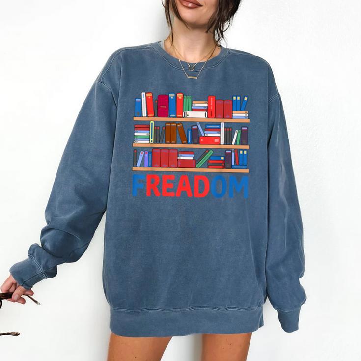 Freadom To Read Book Lover Reading Freedom Comfort Colors Sweatshirt