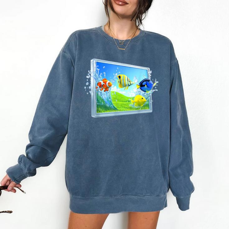 Frutiger Aero Fish Comfort Colors Sweatshirt