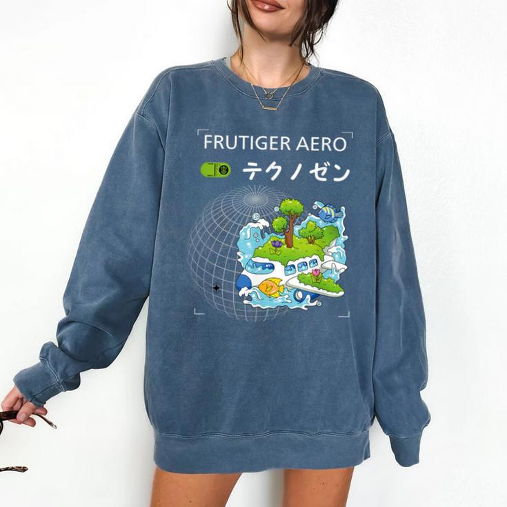 Frutiger Aero Y2K Fashion Trends Statement Piece Tech Orbite Comfort Colors Sweatshirt