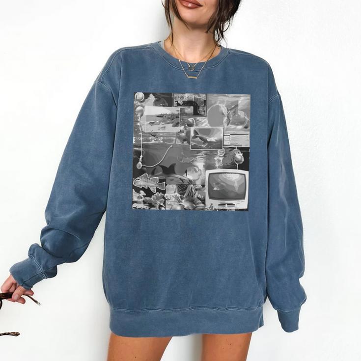 Frutiger Aero Y2K Old School Retro Vibes Comfort Colors Sweatshirt