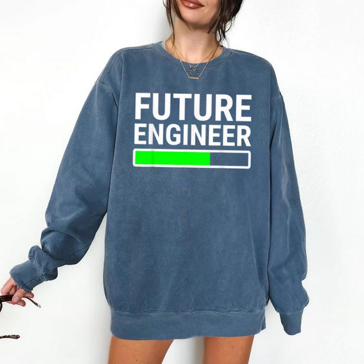 Future Engineer Loading Bar Cool Graduation Comfort Colors Sweatshirt