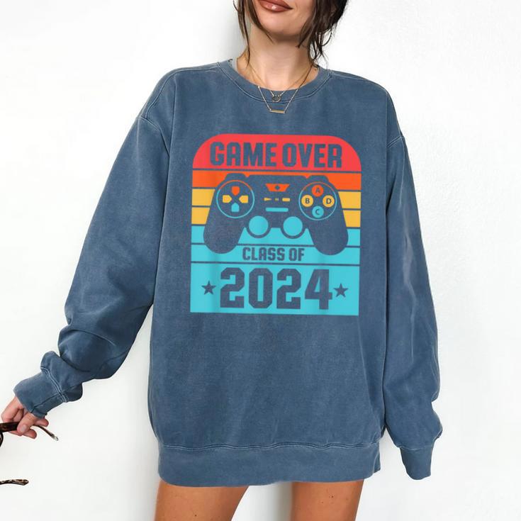 Game Over Class Of 2024 Shirt Students Graduation Comfort Colors Sweatshirt