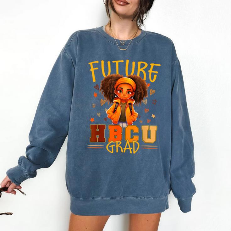Girl Future HBCU Graduate Afro College Graduation Kids Comfort Colors Sweatshirt