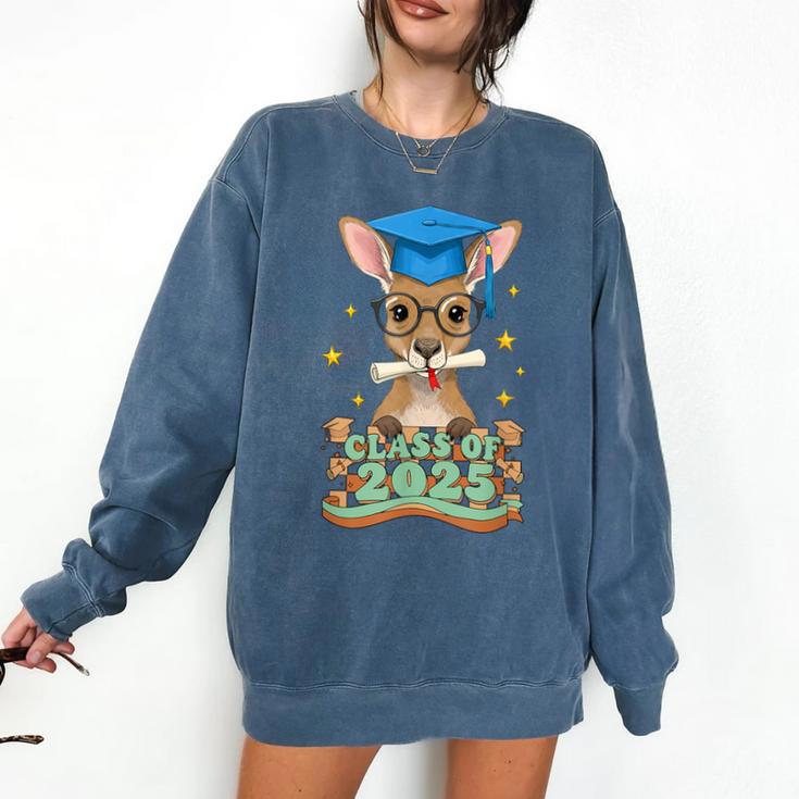 Graduate Kangaroo Class Of 2025 Kids Graduation Comfort Colors Sweatshirt