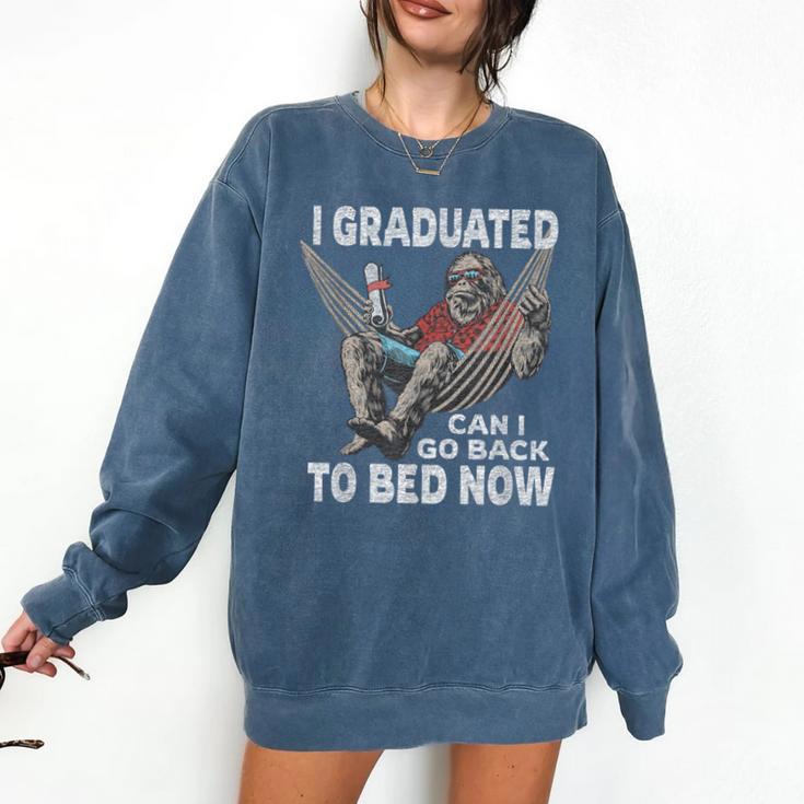 Graduation I Graduated Can I Go Back To Bed Now Comfort Colors Sweatshirt