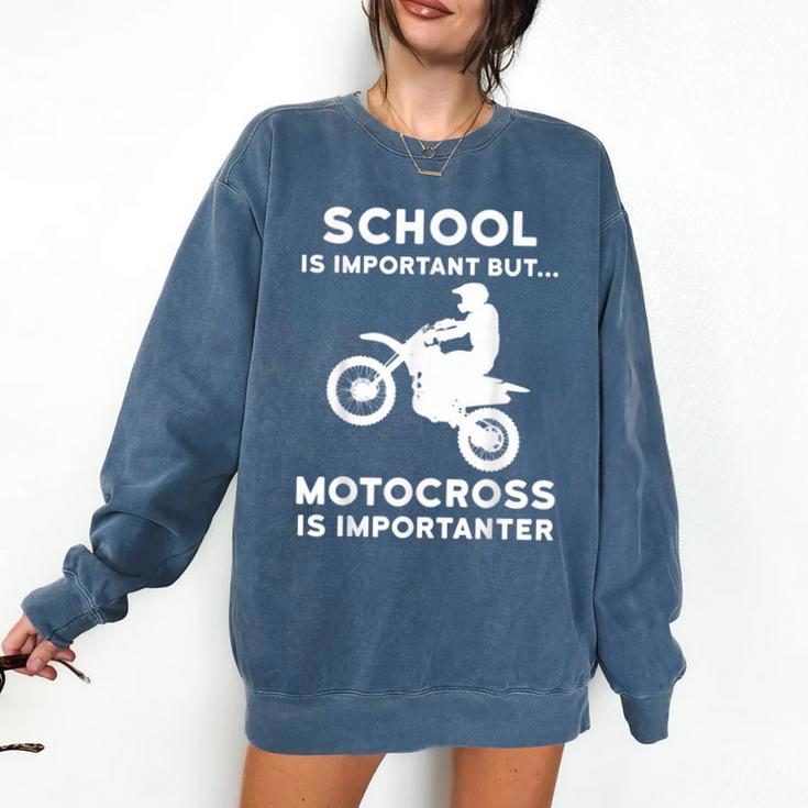 Graduation Shirt For Dirtbike Motocross Riders Comfort Colors Sweatshirt